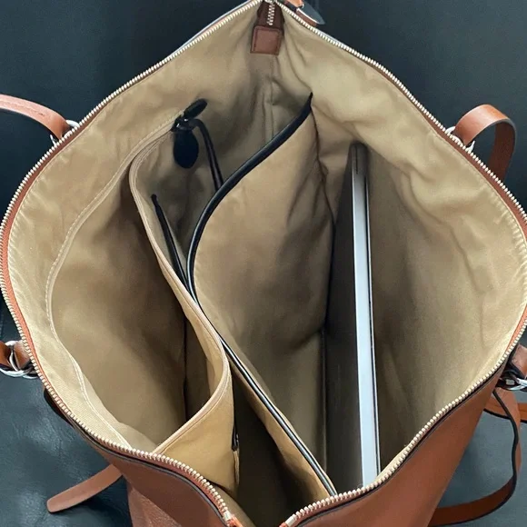 Rebecca Minkoff Brown Leather Tote Bag - Picture 14 of 15